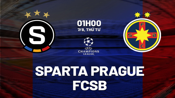 Nhận định Sparta Prague vs FCSB 1h00 ngày 7/8 (Champions League 2024/25). Hãy đến 188BET cá cược bóng đá.