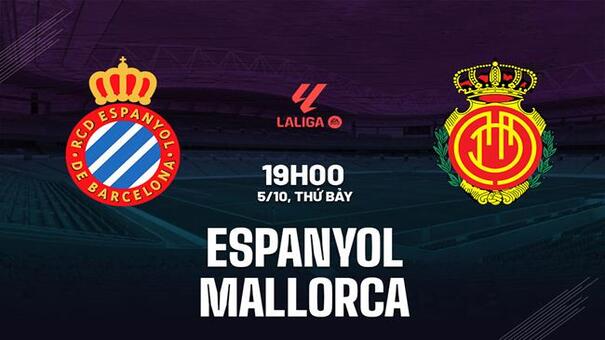 Nhận định bóng đá Espanyol vs Mallorca 19h00 ngày 5/10 (La Liga 2024/25). Hãy đến 188BET cá cược bóng đá .