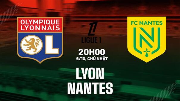 Nhận định bóng đá Lyon vs Nantes 20h00 ngày 6/10 (Ligue 1 2024/25). Hãy đến 188BET cá cược bóng đá .