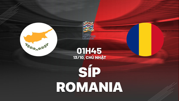 Nhận định bóng đá Síp vs Romania 1h45 ngày 13/10 (UEFA Nations League 2024/25). Hãy đến 188BET cá cược bóng đá .