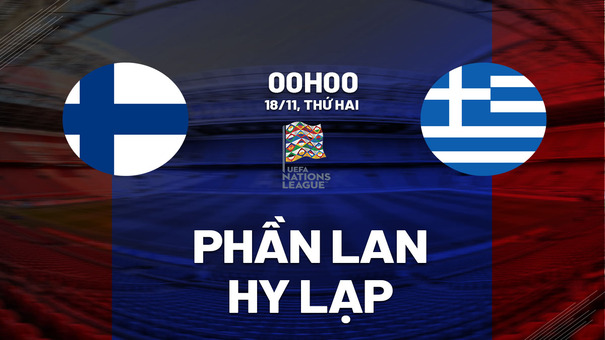 Nhận định Phần Lan vs Hy Lạp 0h00 ngày 18/11 (UEFA Nations League 2024/25). Hãy đến 188BET cá cược bóng đá.