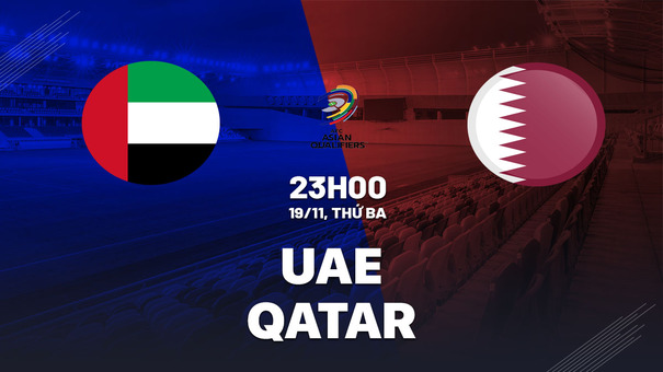 Nhận định bóng đá UAE vs Qatar 23h00 ngày 19/11 (Vòng loại World Cup 2026). Hãy đến 188BET cá cược bóng đá.